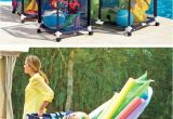 Hanging Pool Float Rack these Mesh Pool toy Storage Bins are Large Enough to Hold Everything