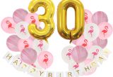 Happy 65th Birthday Decorations Zljq 30th Birthday Decoration Party Supplies Foil Balloons Number 3
