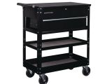 Harbor Freight Work Bench 30 In Bulk Storage Black Tech Cart