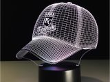Hat with Light Built In Novelty 3d Led Night Lights with Cool Hat Shpe Lamp Decoration House