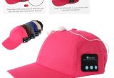 Hat with Light Built In Wireless Bluetooth Sports Baseball Cap Canvas Smart Sun Hat Music