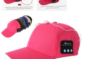 Hat with Light Built In Wireless Bluetooth Sports Baseball Cap Canvas Smart Sun Hat Music