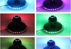 Hat with Light Built In Wireless Led Magnetic Levitation Bluetooth Speaker Subwoofer 360