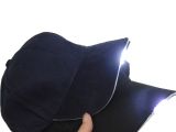 Hat with Lights In Brim Free Shipping Black Led Flashlight Hat Bike Cycling Caps Night
