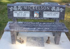 Headstone Bench Benches Beesley Monument Granite Headstones Grave Markers