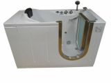 Heated Bathtubs with Jets 59" X 30" Walk In Tub with Heated Air Jets