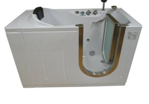 Heated Bathtubs with Jets 59" X 30" Walk In Tub with Heated Air Jets