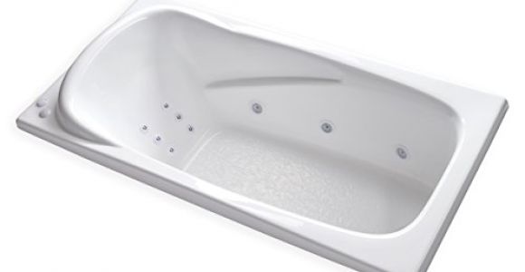 Heated Bathtubs with Jets Carver Tubs at7136 Hygienic Aqua Massage 12 Jet