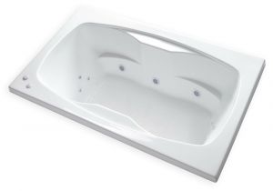 Heated Jetted Bathtub Carver Tubs Ar6042 60" X 42" White 12 Jetted Whirlpool