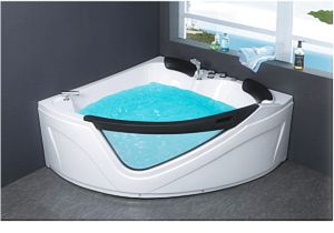 Heater for Whirlpool Bathtub Corner Jetted Bathtub Whirlpool & Air Bubble & Massage