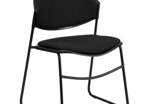 Hercules Plastic Stacking Chairs Hercules Series 550 Lb Capacity Padded Stack Chair with Black Frame