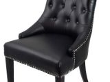 High Back Leather Accent Chair Chairs Armchairs R 1225 Black Tufted High Back