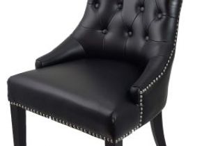 High Back Leather Accent Chair Chairs Armchairs R 1225 Black Tufted High Back