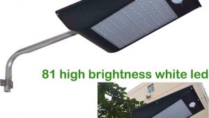 High Lumen solar Lights 2018 High Quality Power Outdoor Ip65 1000 Lumen 81 Led Waterproof