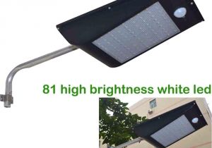 High Lumen solar Lights 2018 High Quality Power Outdoor Ip65 1000 Lumen 81 Led Waterproof