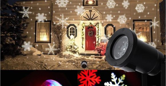 Holiday Spot Lights 2018 Led Moving Snowflake Spotlight Lamp Rgb Snow Laser Projector