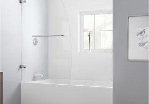 Home Depot Bathtubs and Showers Dreamline Aqua Uno 34 In X 58 In Frameless Hinged Tub Door In
