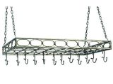 Home Depot Ceiling Pot Rack Old Dutch 36 In X 17 75 In X 3 25 In Antique Pewter Rectangular