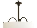 Home Depot Drum Light Progress Lighting Inspire Collection Antique Bronze 3 Light Pendant