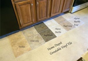 Home Depot Kitchen Flooring Looking for Kitchen Flooring Ideas Found Groutable Vinyl Tile at