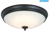 Home Depot Light Bulb Changer Commercial Electric 13 In 60 Watt Equivalent Oil Rubbed Bronze