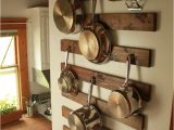 Home Depot Pot Rack Diy Diy Wall Mounted Pot Rack Pinterest Pot Rack Rustic Kitchen