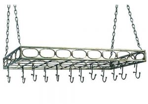 Home Depot Pot Rack Light Old Dutch 36 In X 17 75 In X 3 25 In Antique Pewter Rectangular