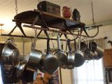 Home Depot Wall Pot Rack Fascinating Larger Photo Oval Dutch Lighted Pot Rack Copper Timeless