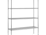 Home Depot Wire Rack Casters Sandusky 74 In H X 72 In W X 18 In D 4 Shelf Chrome Wire