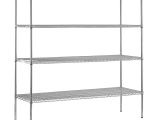 Home Depot Wire Rack Casters Sandusky 74 In H X 72 In W X 18 In D 4 Shelf Chrome Wire