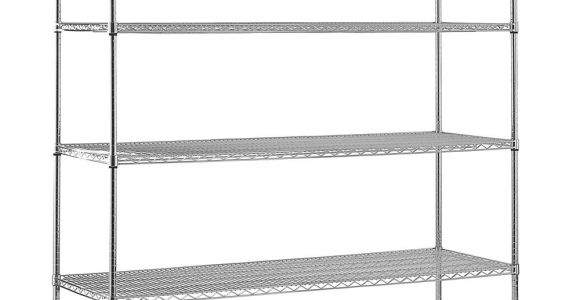 Home Depot Wire Rack Shelf Sandusky 74 In H X 72 In W X 18 In D 4 Shelf Chrome Wire