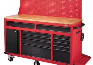 Home Depot Work Benches Milwaukee 60 125 In 11 Drawer and 1 Door 22 In D Mobile Workbench