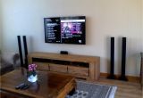 Home theater In Wall Component Rack Tv Wall Mounted Dstv Explora Decoder Installed Home theatre System