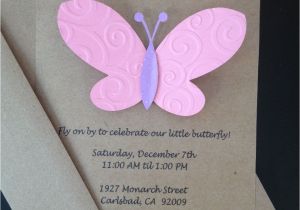 Homemade butterfly Decorations for Party butterfly Invitations Custom Made and Handmade by Simpleandposh