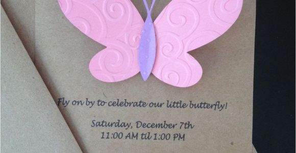 Homemade butterfly Decorations for Party butterfly Invitations Custom Made and Handmade by Simpleandposh