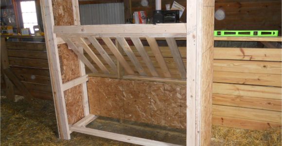 Homemade Goat Hay Rack Homemade Hay Rack I Would Put the Tray Up Higher Livestock