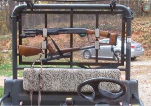Homemade Gun Rack for Utv Diy Gun Rack for the Kubota Rtv 900 Youtube