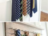 Homemade Tie Rack Diy Tie Rack Tutorial Tie Rack