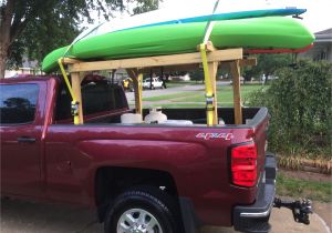 Homemade Truck topper Rack Another View Of My Homemade Kayak Rack Camping Fishing