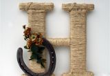 Horseshoe Decorations for Home Rustic Wrapped Letter H Rustic Letter Country by Dreamersgifts