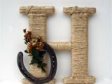 Horseshoe Decorations for Home Rustic Wrapped Letter H Rustic Letter Country by Dreamersgifts