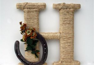 Horseshoe Decorations for Home Rustic Wrapped Letter H Rustic Letter Country by Dreamersgifts