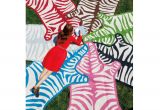 How Much Does A Real Zebra Rug Cost Zebra Peruvian Llama Flat Weave Rug Woven Rug Jonathan Adler and Room