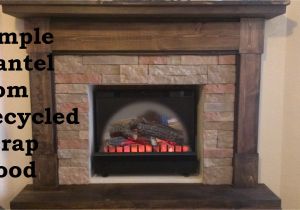 How to Build A Gas Fireplace Surround Building A Fireplace Mantel From Scrap Wood Youtube