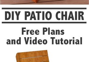 How to Build A Wooden Chair Blueprints Learn How to Build A Patio Chair This is A Fun and Simple Project