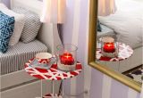 How to Decorate A Side Table In Bedroom Jessie S Lavender Has A Crush On Red Bedroom Bed Linen Ikea