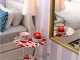 How to Decorate A Side Table In Bedroom Jessie S Lavender Has A Crush On Red Bedroom Bed Linen Ikea