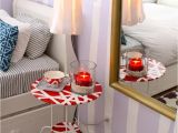 How to Decorate Bedside Table Jessie S Lavender Has A Crush On Red Bedroom Bed Linen Ikea