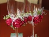 How to Decorate Bride and Groom Champagne Glasses 123 Best Verres Images On Pinterest Decorated Bottles Champagne