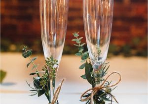 How to Decorate Champagne Glasses 30 Greenery Wedding theme Ideas Pinterest theme Ideas Greenery